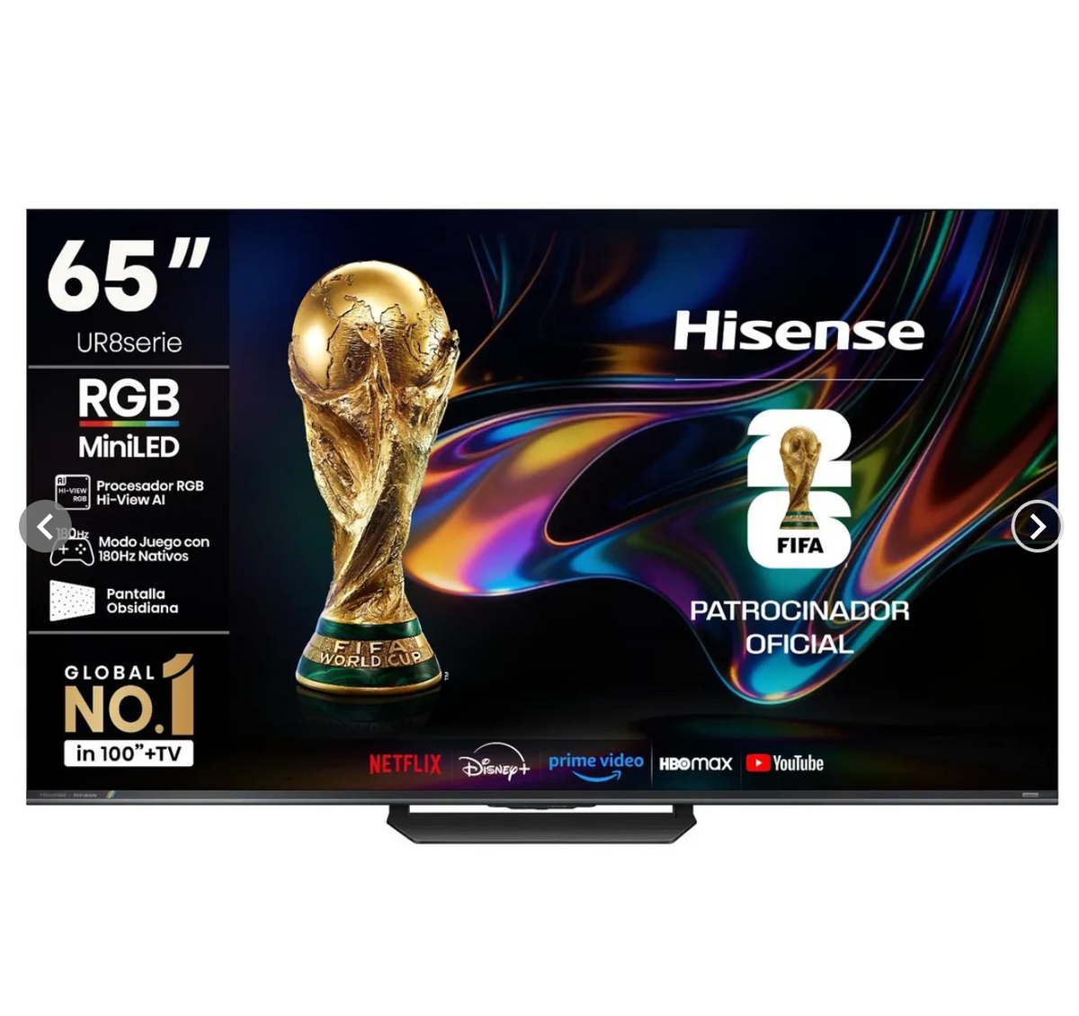QLED Smart Tv 65" RGB Mini Led UR8SG Hisense