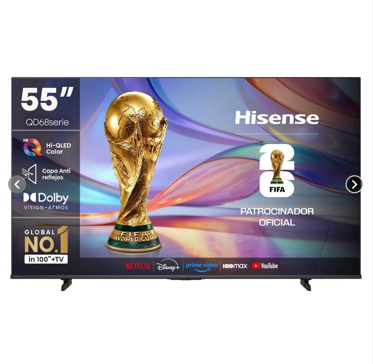 QLED Smart Tv 55" QD68SG 4K UHD Hisense