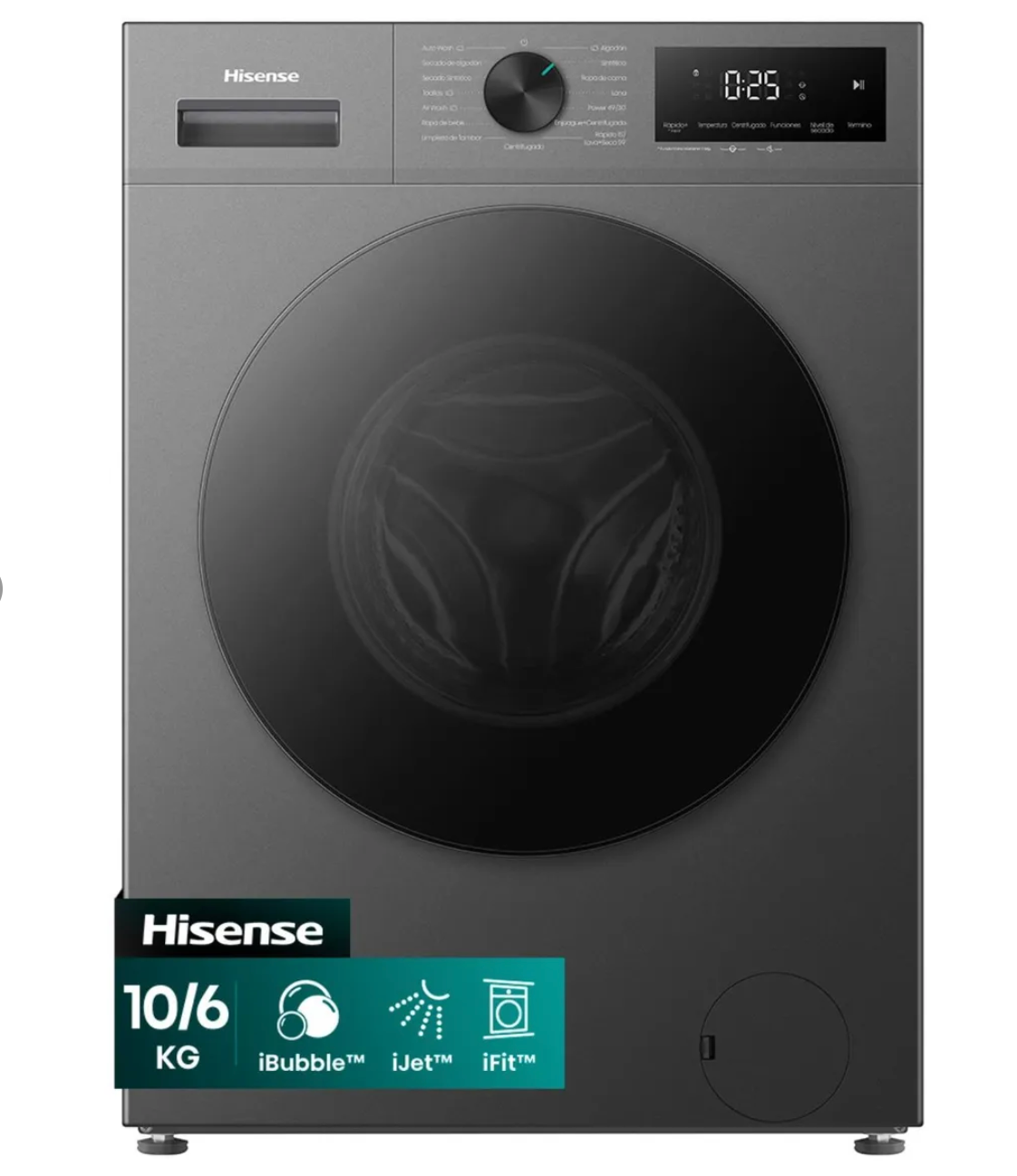 Lavadora Secadora Carga Frontal 10/6Kg WD1i1041BT Hisense