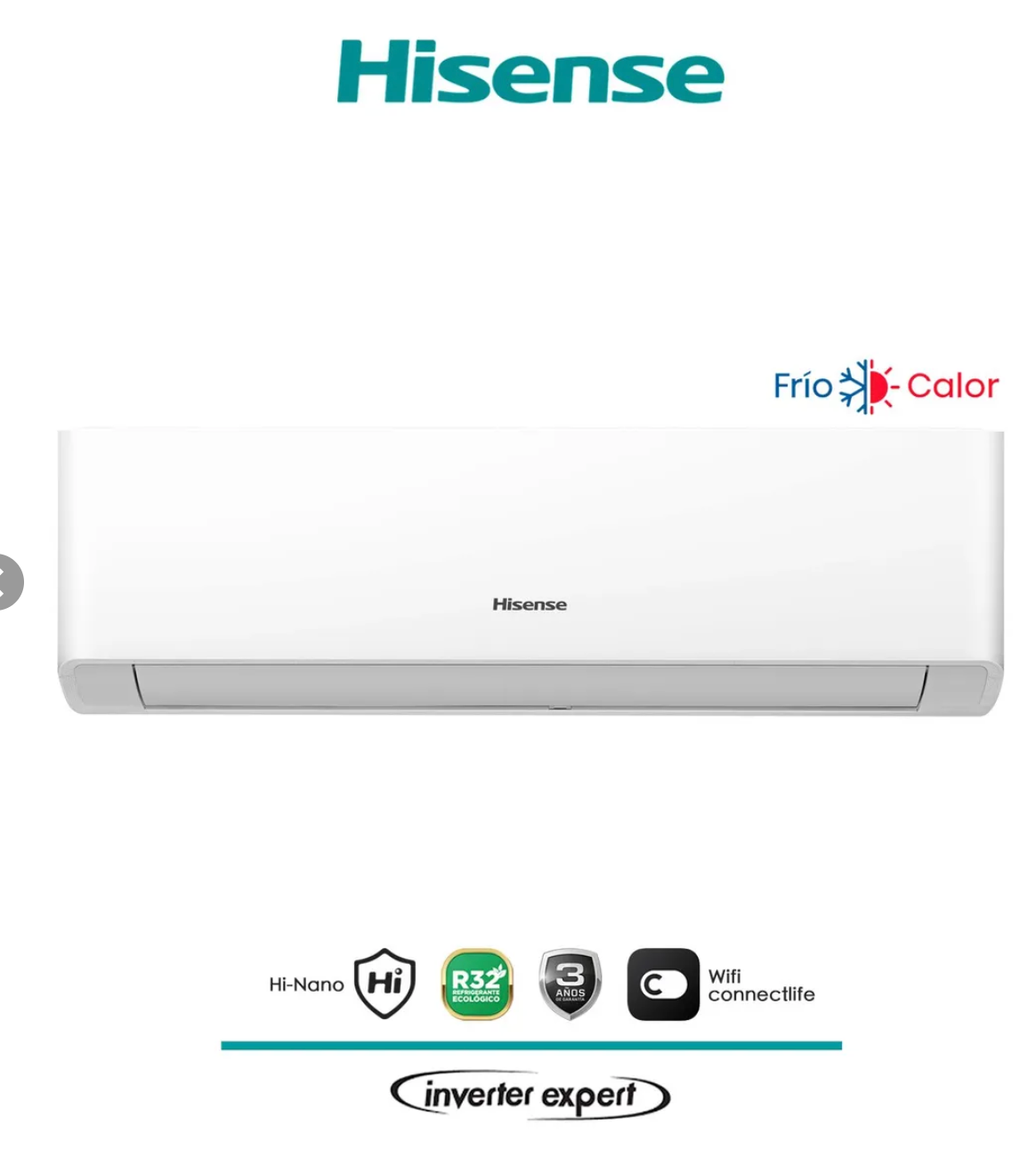 Aire Acondicionado Hisense 18000 BTU Hi-Vida - Inverter Expert