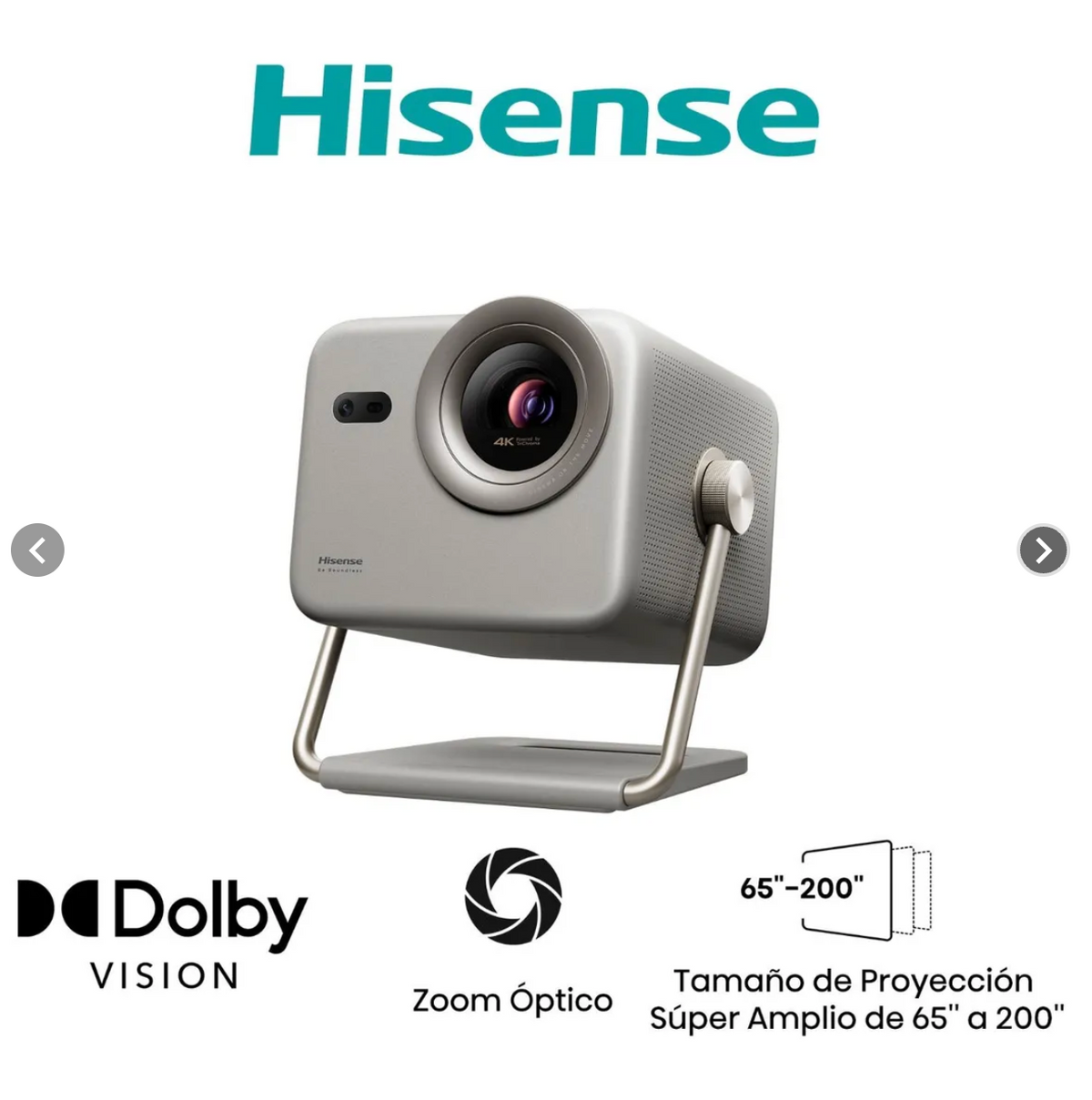 Proyector Laser 65"-200" 4K UHD Smart M2 Pro Hisense