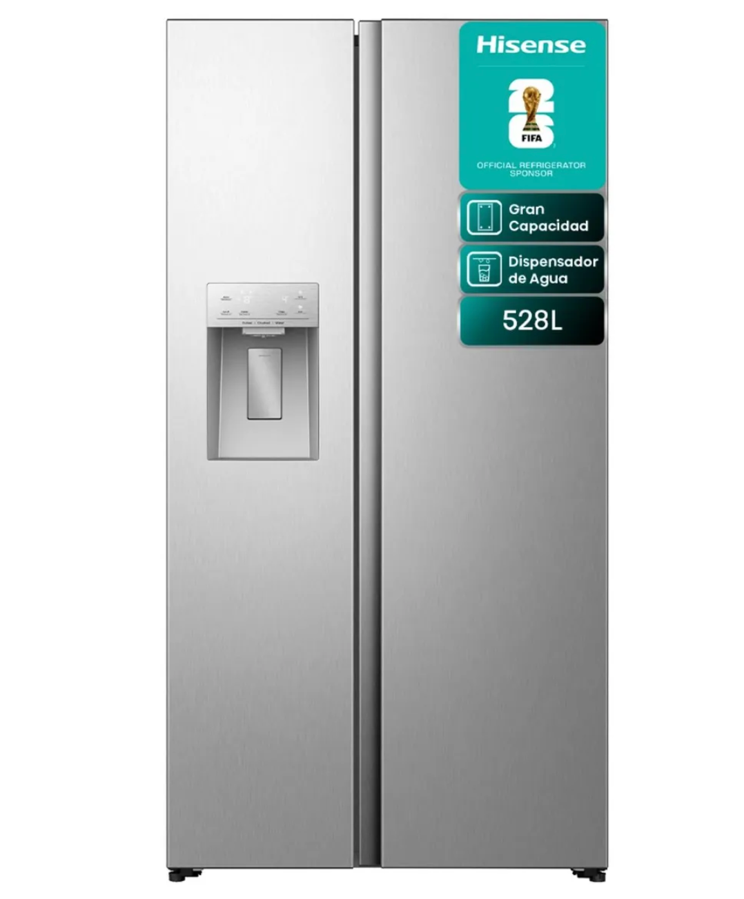 Refrigerador Side By Side 528 Litros RS528P5ESA Hisense