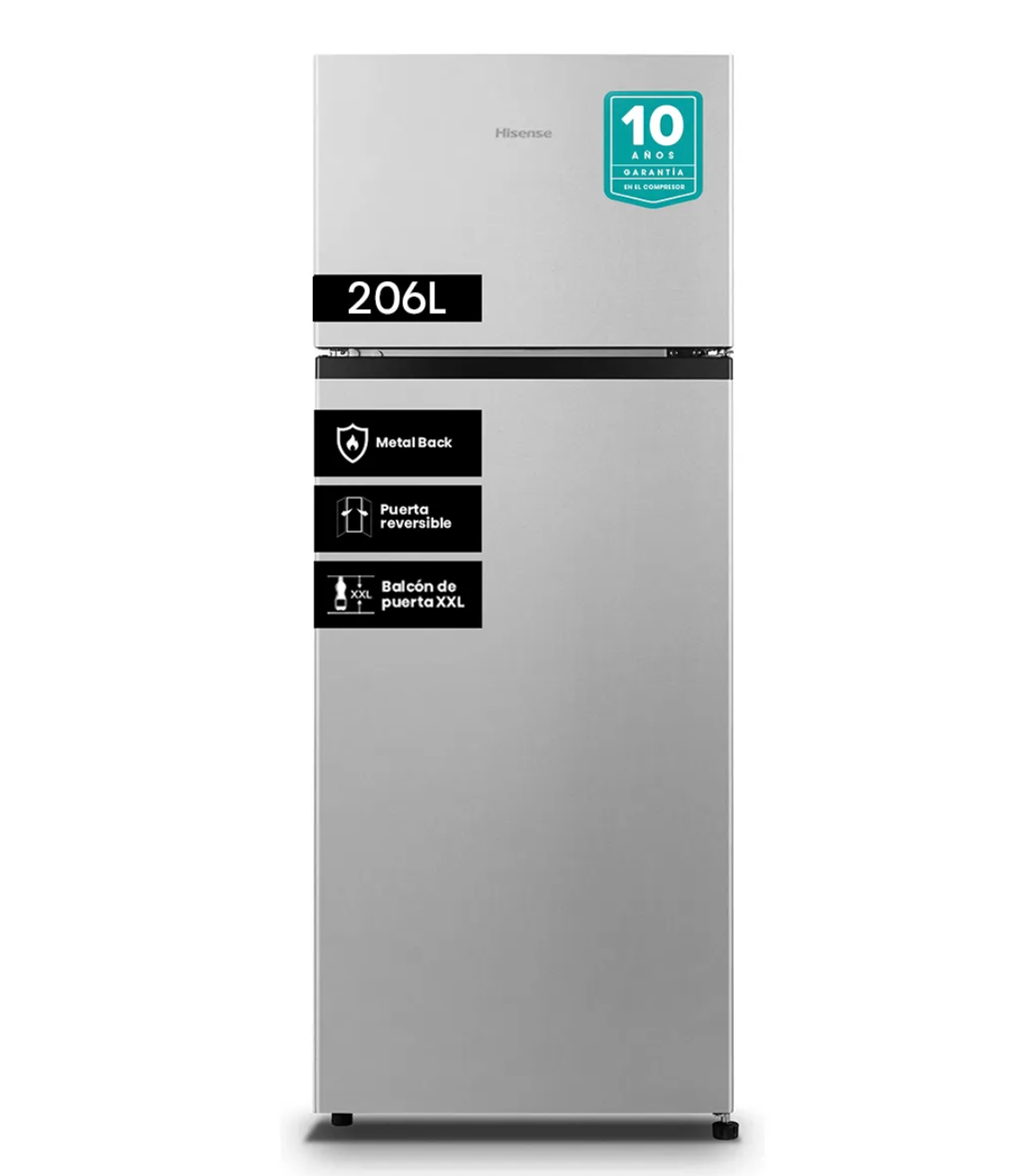 Refrigerador Top Freezer Frío Directo 205 Litros Silver RD-27DR