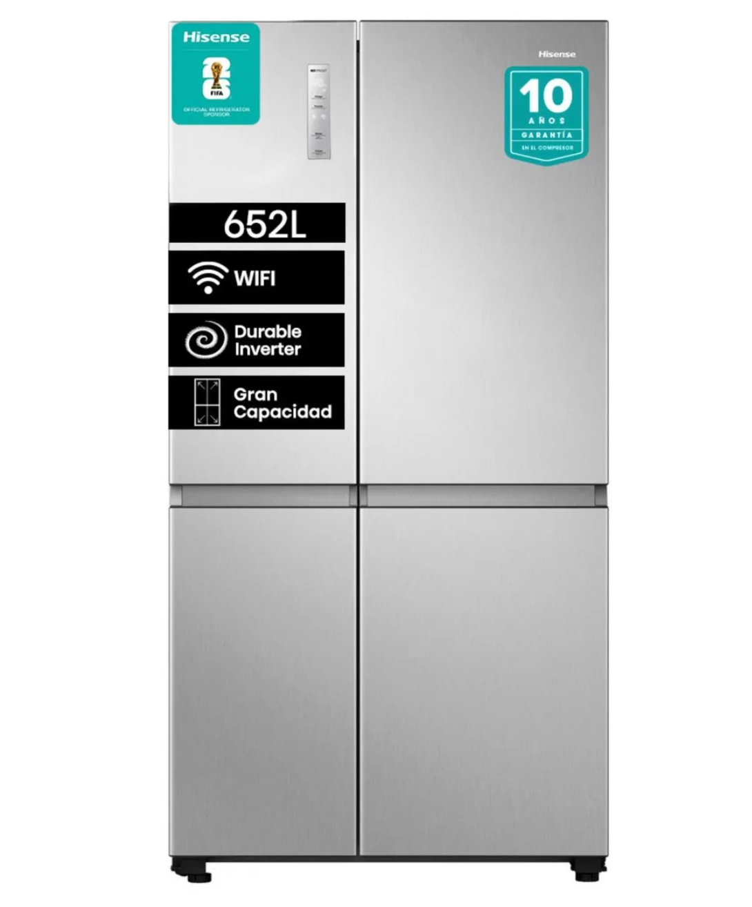 Side By Side 652 Litros No Frost RS820NV Hisense