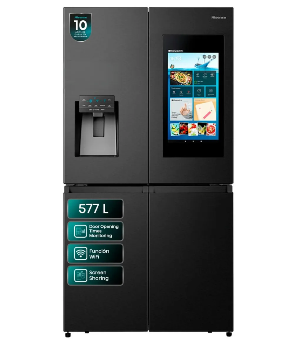 Refrigerador French Door 577Lt No Frost RQ697HBNegro Hisense